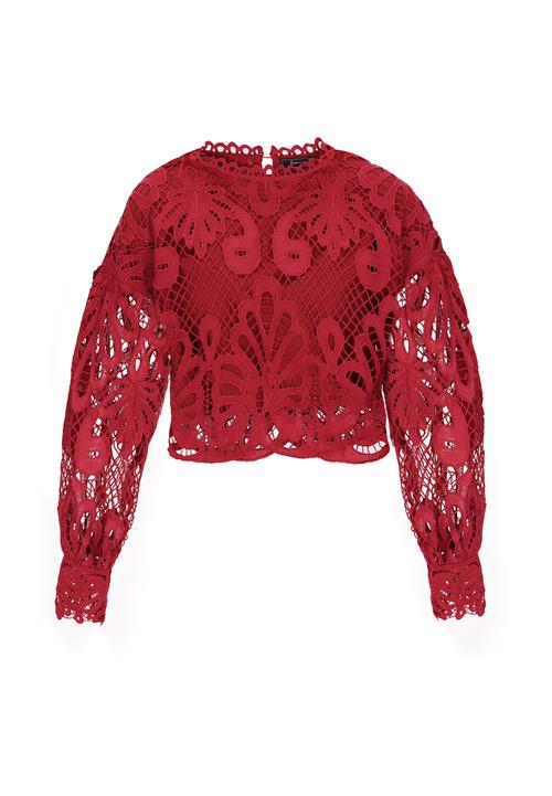 faina Bluse  mørkerød