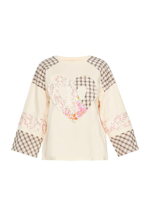 usha BLUE LABEL Sweatshirt  creme / blandingsfarvet