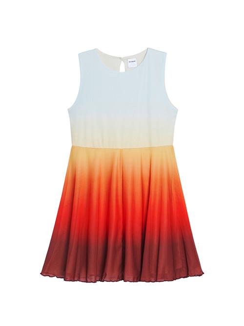 Desigual Kjole  pastelblå / orange / rød / burgunder