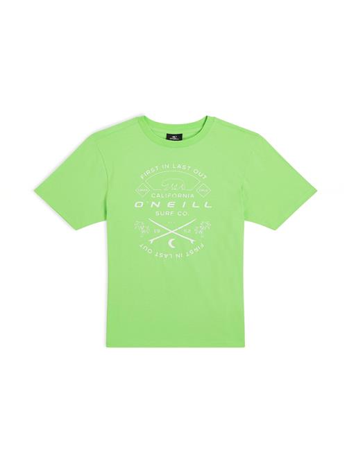 O'NEILL Shirts 'Jack Muir'  lime / hvid