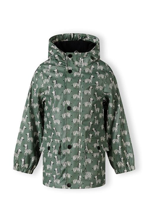 MINOTI Overgangsjakke  mørkegrøn / sort / hvid