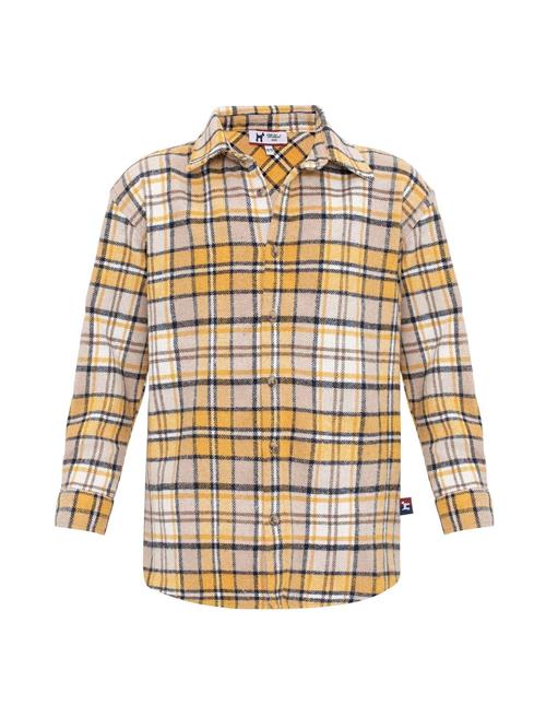 Williot Skjorte  creme / mørkegul / sort