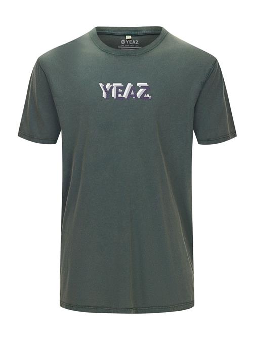 YEAZ Bluser & t-shirts 'Chawlay'  mørkegrøn / hvid