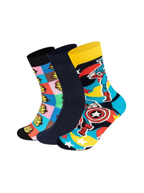 Happy Socks Sokker 'MARVEL Captain America-Iron Man'  blandingsfarvet