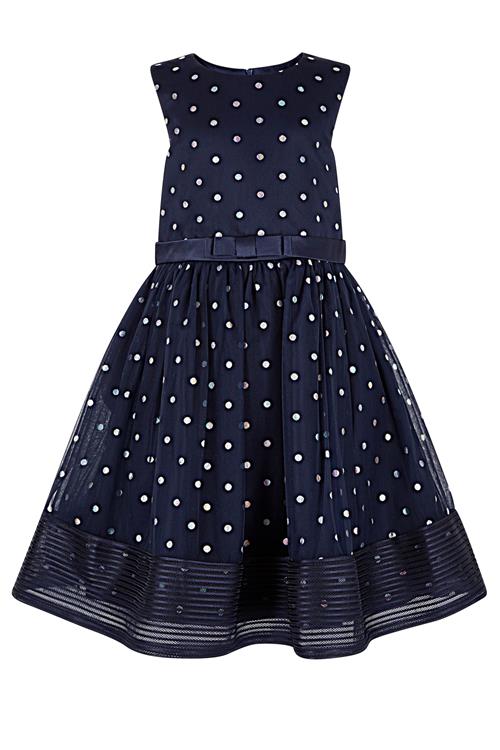 happy girls Kjole  navy / hvid