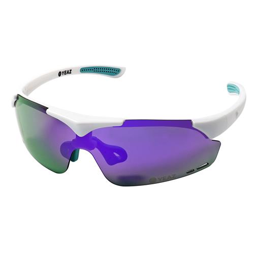 YEAZ Sportssolbriller 'Sunup'  grøn / lilla / hvid