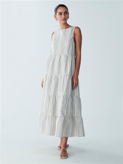 St MRLO Kjole 'Byron'  ecru / blå / hvid