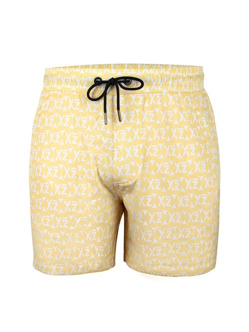 YEAZ Badeshorts 'Seashey'  lysegul / hvid