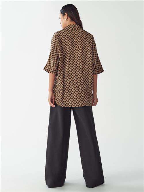 Willa Bluse 'Leonardo'  camel / sort