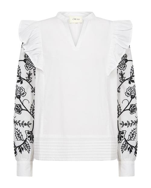 Cream Bluse 'Alice'  sort / hvid