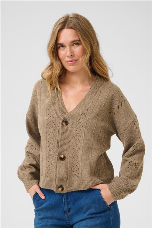 Cream Cardigan 'CRHoliday'  brun-meleret