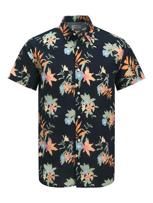 JJ Rebel Skjorte 'JREBBASTIAN'  natblå / lyseblå / lysegrøn / orange