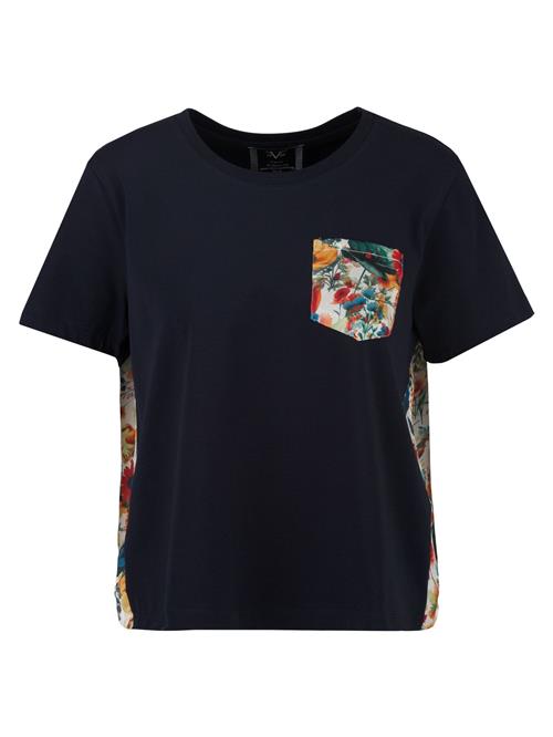 19V69 ITALIA Shirts 'Tabitha Flower'  navy / orange / rød / hvid