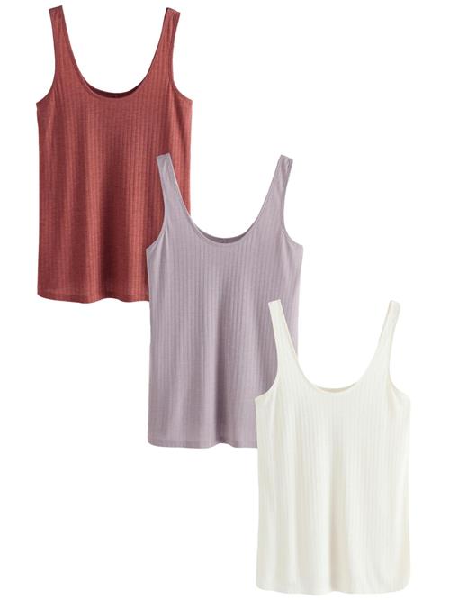 Next Overdel  lilla / vinrød / hvid