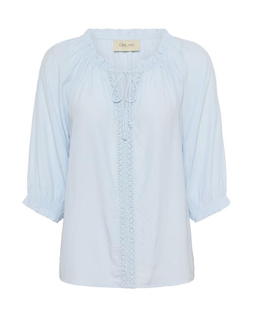 Cream Bluse 'Nana'  himmelblå