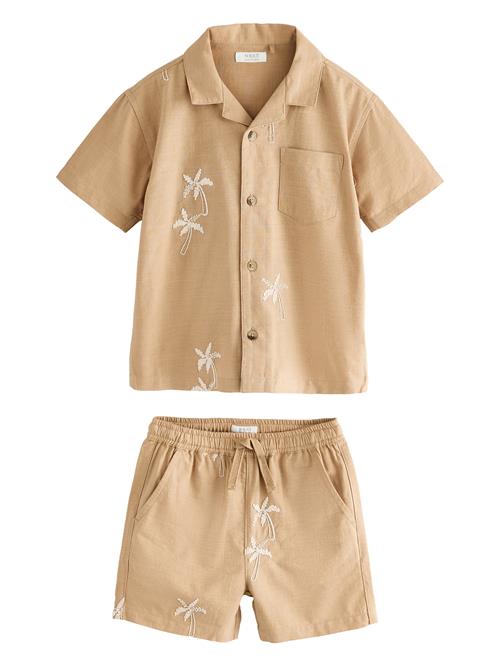 Next Sæt  lysebrun / hvid