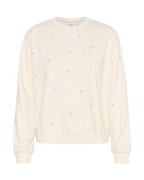 SAINT TROPEZ Sweatshirt 'Dagna'  lyseblå / æggeskal