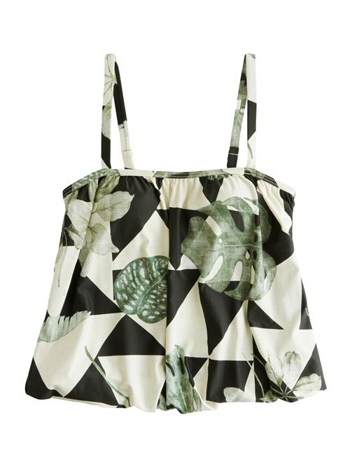 Next Tankini-overdel  ecru / khaki / sort