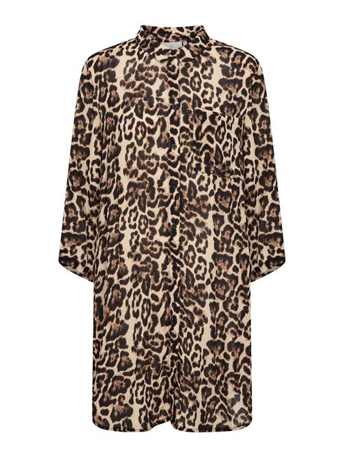 Kaffe Blusekjole 'Hildur'  beige / karamel / sort