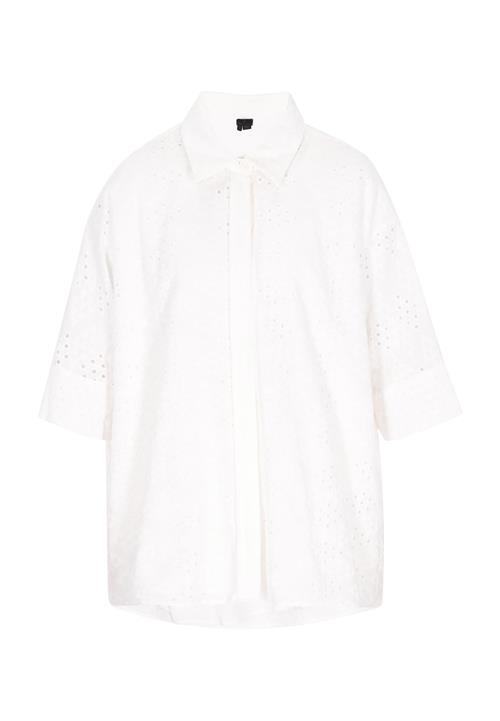 DreiMaster Klassik Bluse  hvid