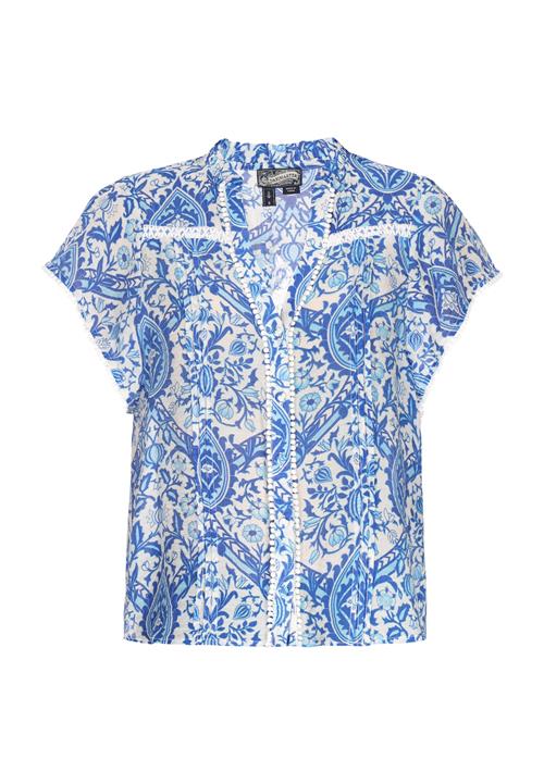 DreiMaster Vintage Bluse  blå / hvid