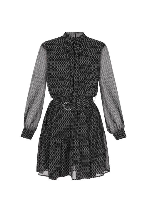 DreiMaster Klassik Blusekjole 'Classic Look'  sort / hvid