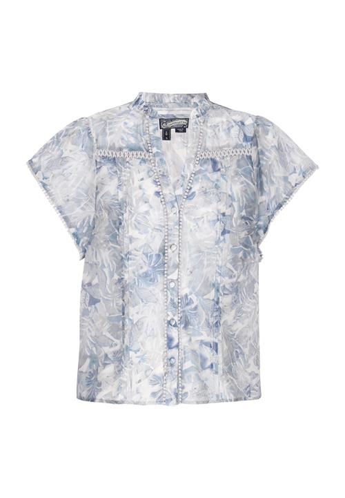 DreiMaster Vintage Bluse  lyseblå / blandingsfarvet