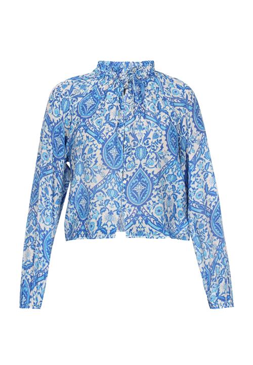 DreiMaster Vintage Bluse 'Vintage'  blå / himmelblå / offwhite