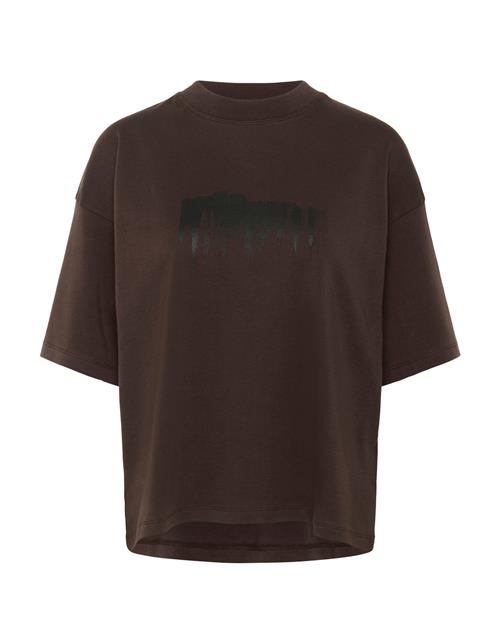 KAREN BY SIMONSEN Shirts 'KBOlena'  mørkebrun / sort