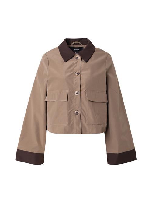 VERO MODA Overgangsjakke 'VMVIC'  brokade / mørkebrun