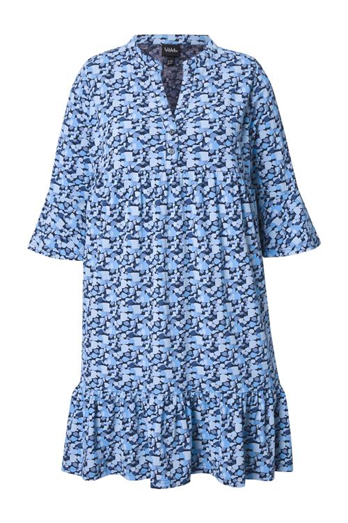 Ulla Popken Kjole  blå / navy / pastelblå