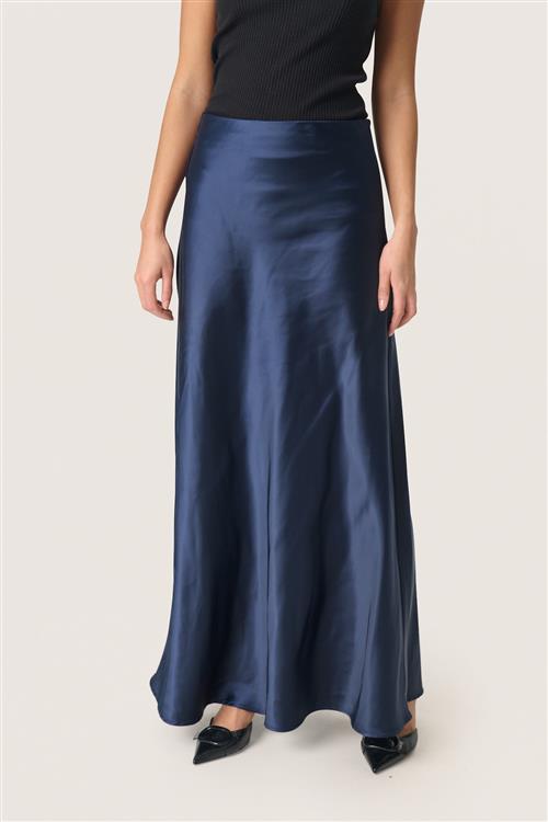 SOAKED IN LUXURY Nederdel 'Anna'  natblå