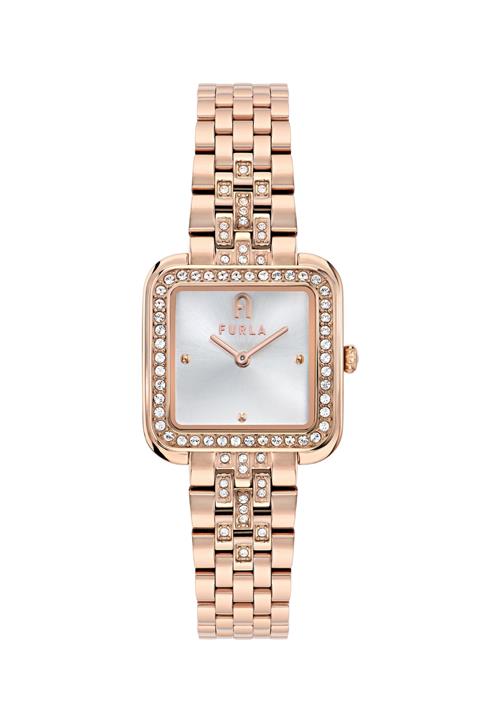 FURLA Analogt ur  rosa guld / perlehvid