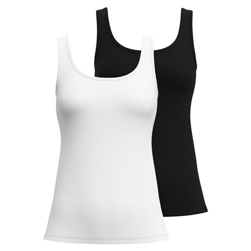 CALIDA Undertrøje  sort / hvid