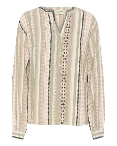 Cream Bluse 'Sola'  beige / pastelgrøn