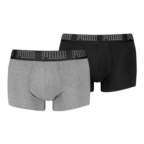PUMA Boksershorts  grå / sort