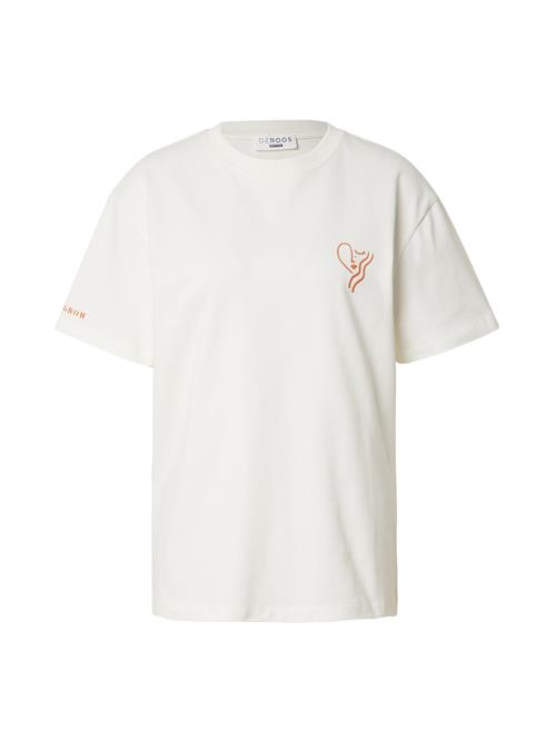 De Roos Shirts 'Essentials'  mørkeorange / hvid