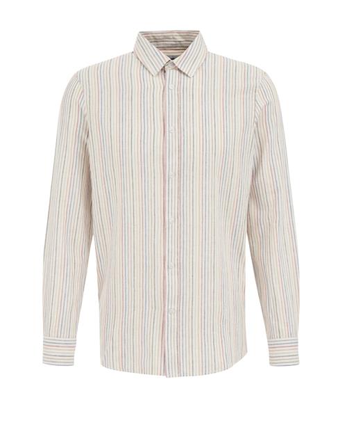 WE Fashion Skjorte  dueblå / oliven / rosé / hvid