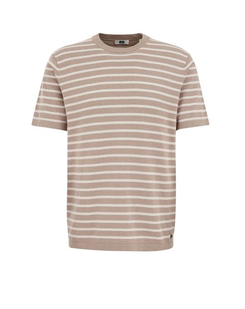 WE Fashion Pullover  mørkebeige / offwhite