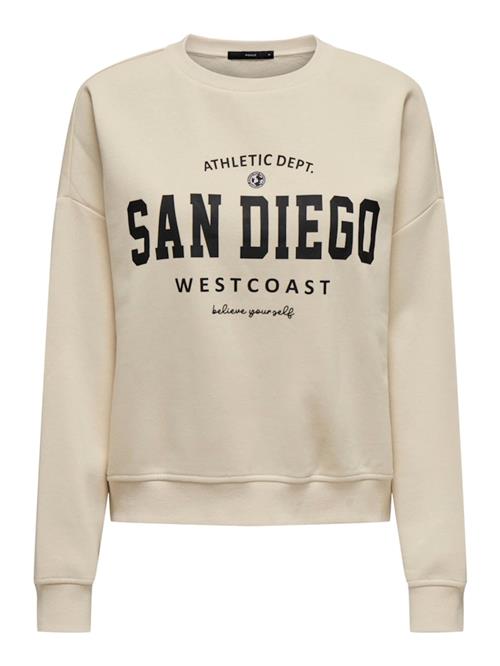 ONLY Sweatshirt  beige / sort