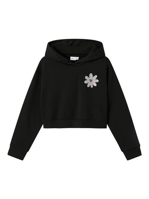 NAME IT Sweatshirt 'NKFKory'  lys pink / sort / sølv / hvid