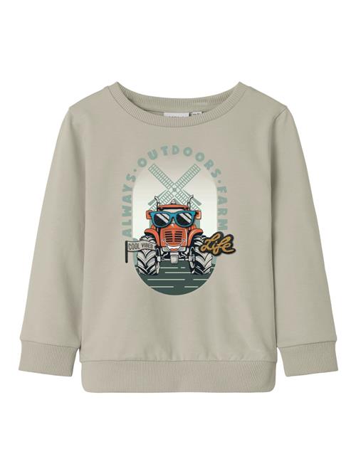 NAME IT Sweatshirt 'NMMLEN'  mørkebeige / turkis / lys rød / sort