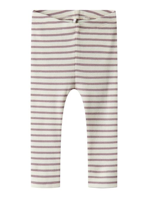 NAME IT Leggings 'NBNBANI'  lysviolet / hvid