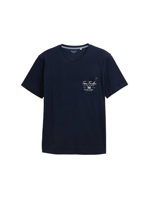 TOM TAILOR Bluser & t-shirts  mørkeblå / hvid