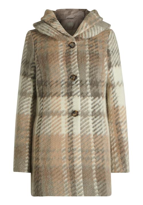 Amber & June Overgangsfrakke  brun / oliven / hvid