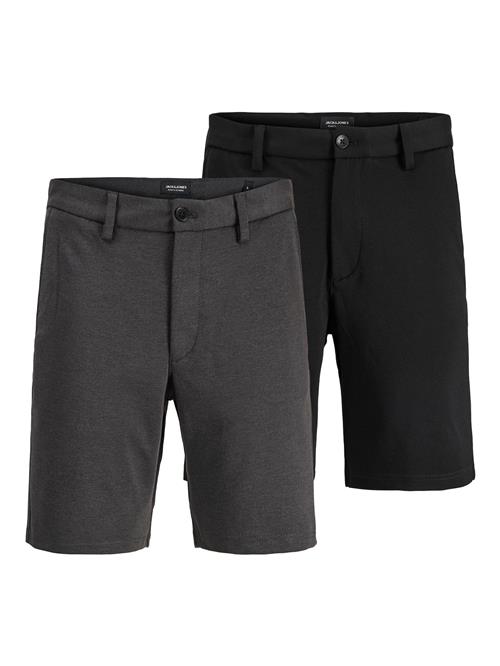 JACK & JONES Lærredsbukser  antracit / sort