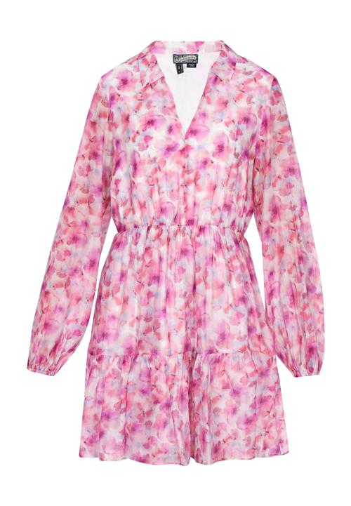 DreiMaster Vintage Blusekjole 'Vintage'  dueblå / lilla / pink / lyserød