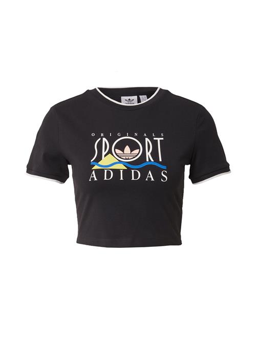 ADIDAS ORIGINALS Shirts 'Sport Graphic Baby'  blå / lemon / sort / hvid