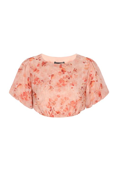 DreiMaster Vintage Bluse 'Vintage'  abrikos / laks / lys rød / mørkerød