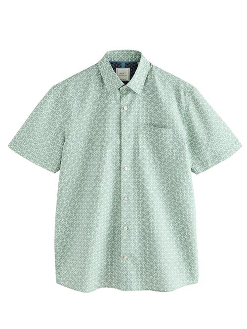 Next Skjorte  pastelgrøn / hvid
